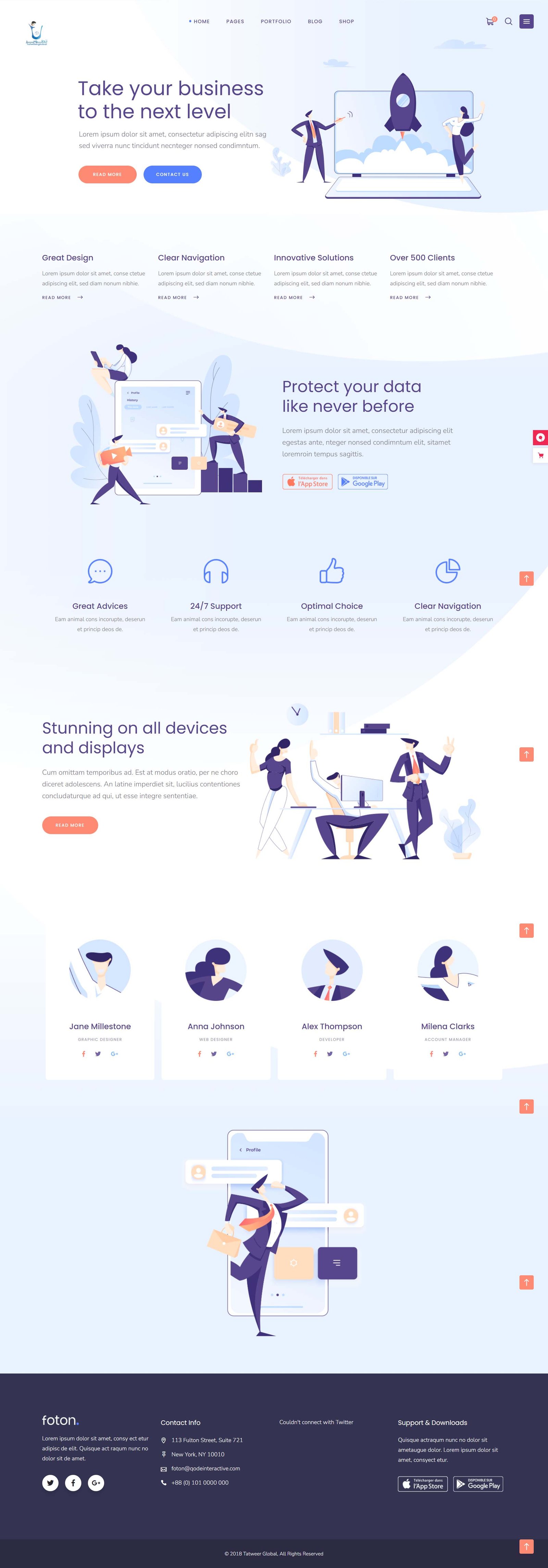 our marketing template 3