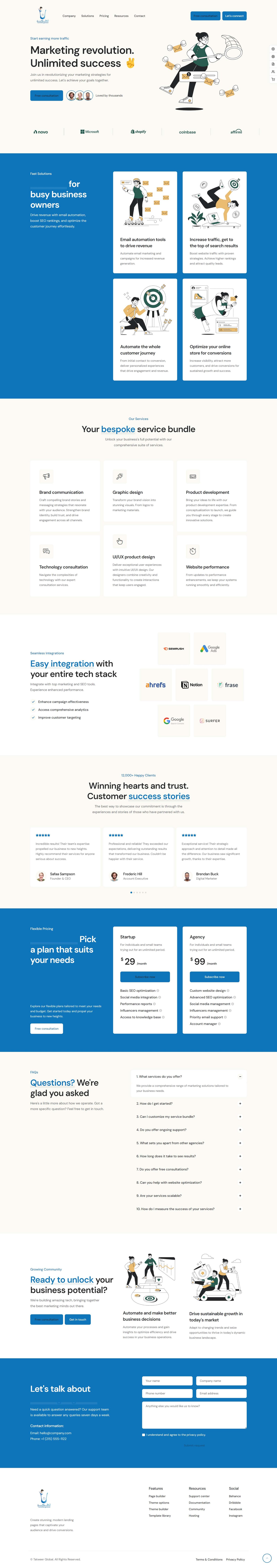 our marketing template 4