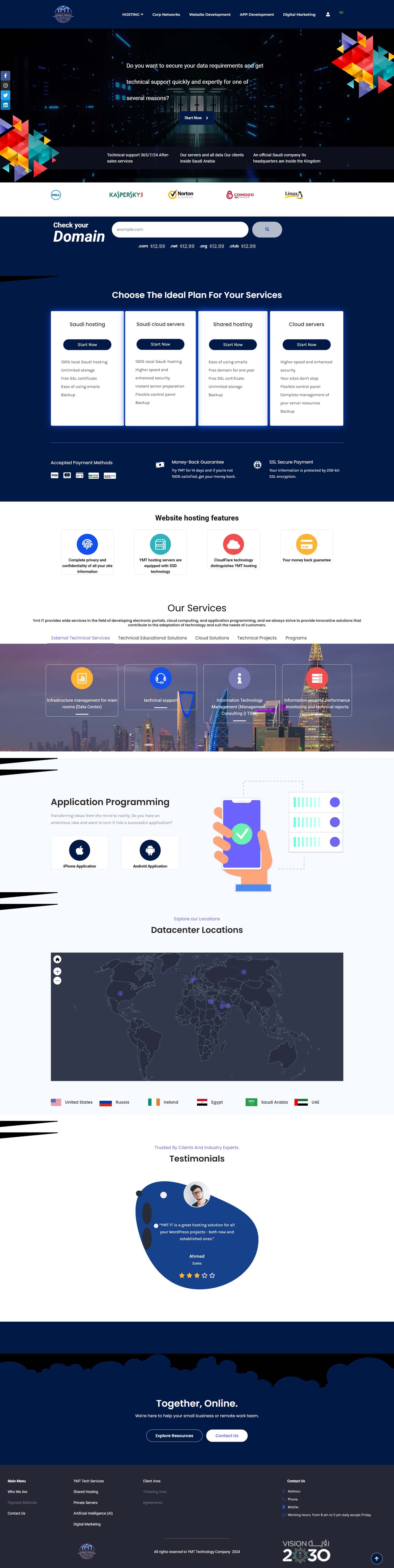 our hosting template 1