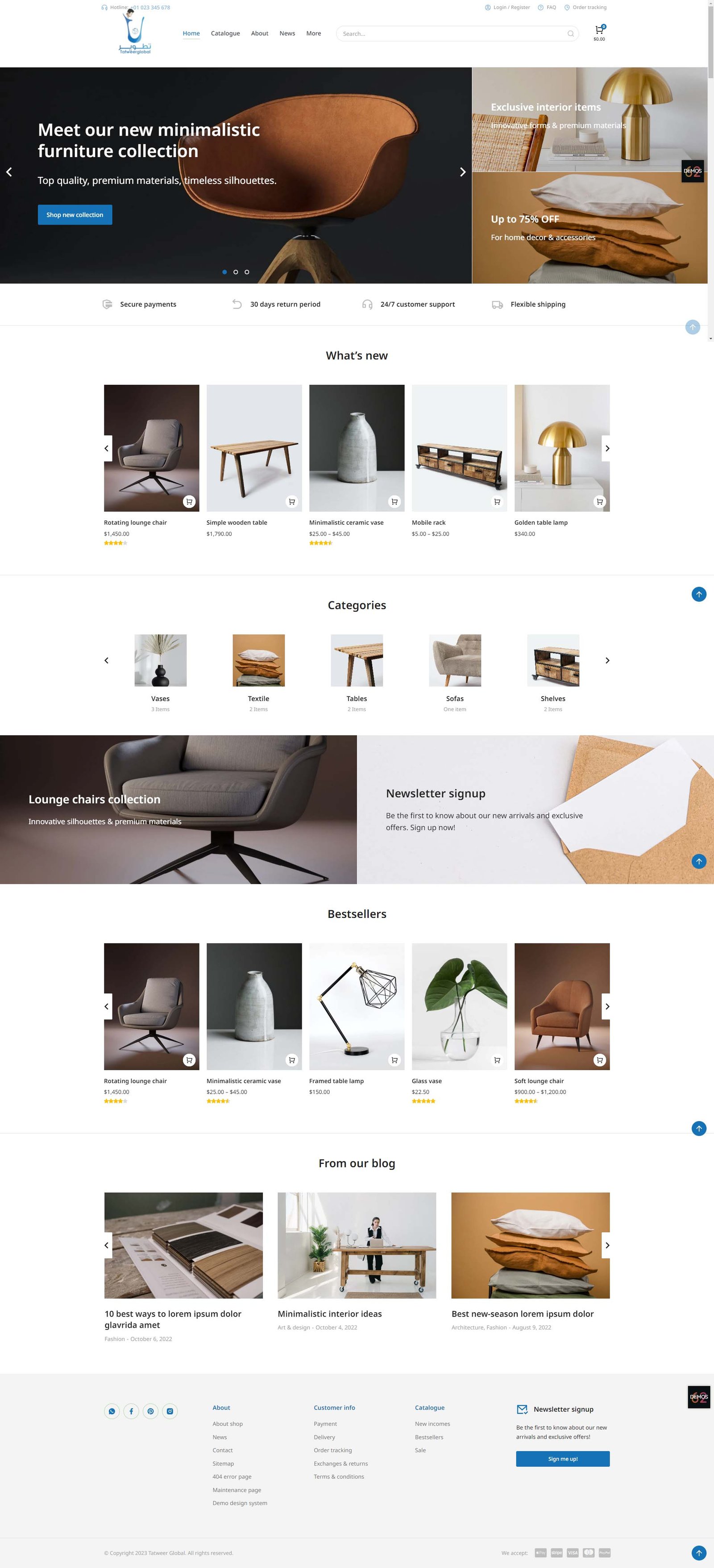 our furniture template 1