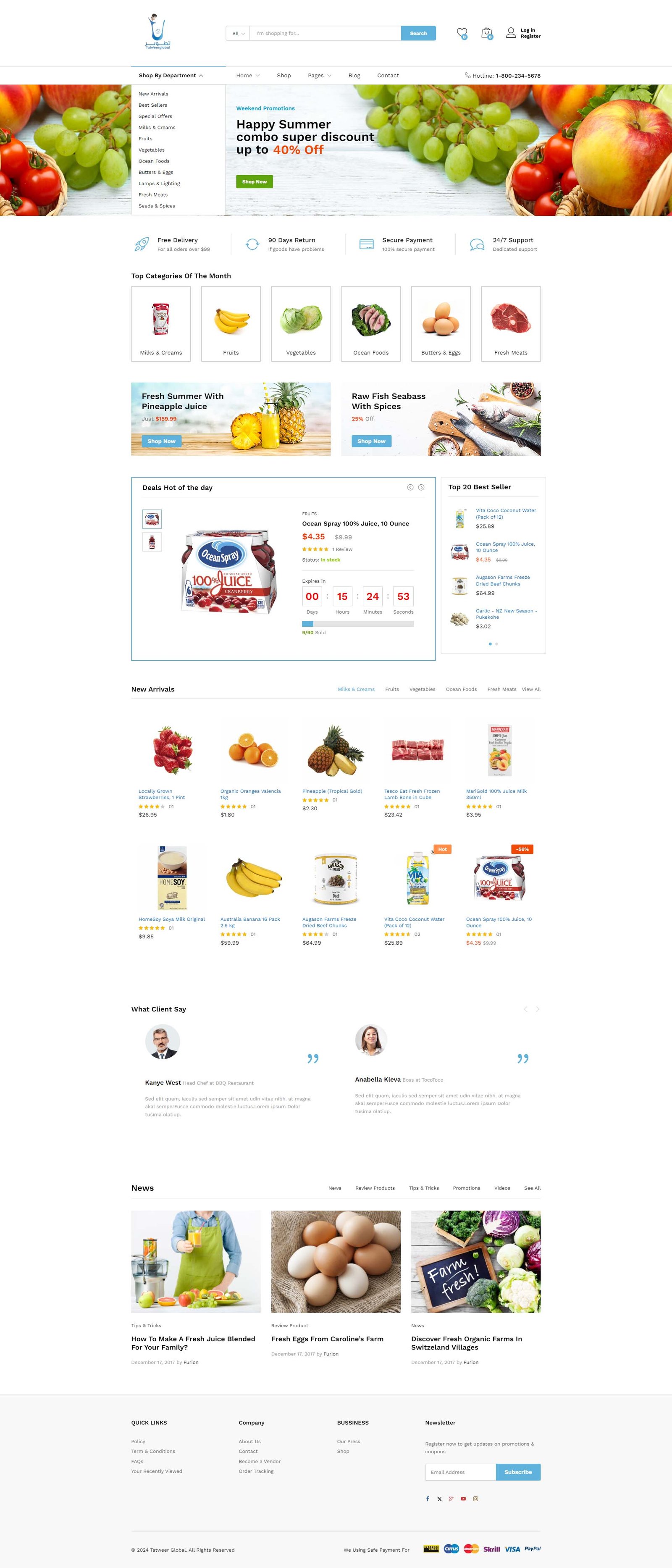 our restaurant template 2